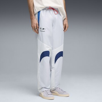 PUMA Regular Broek 'PUMA x BMW M MOTORSPORT' in Wit: voorkant