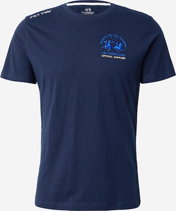 La Martina Tričko - Modrá: predná strana