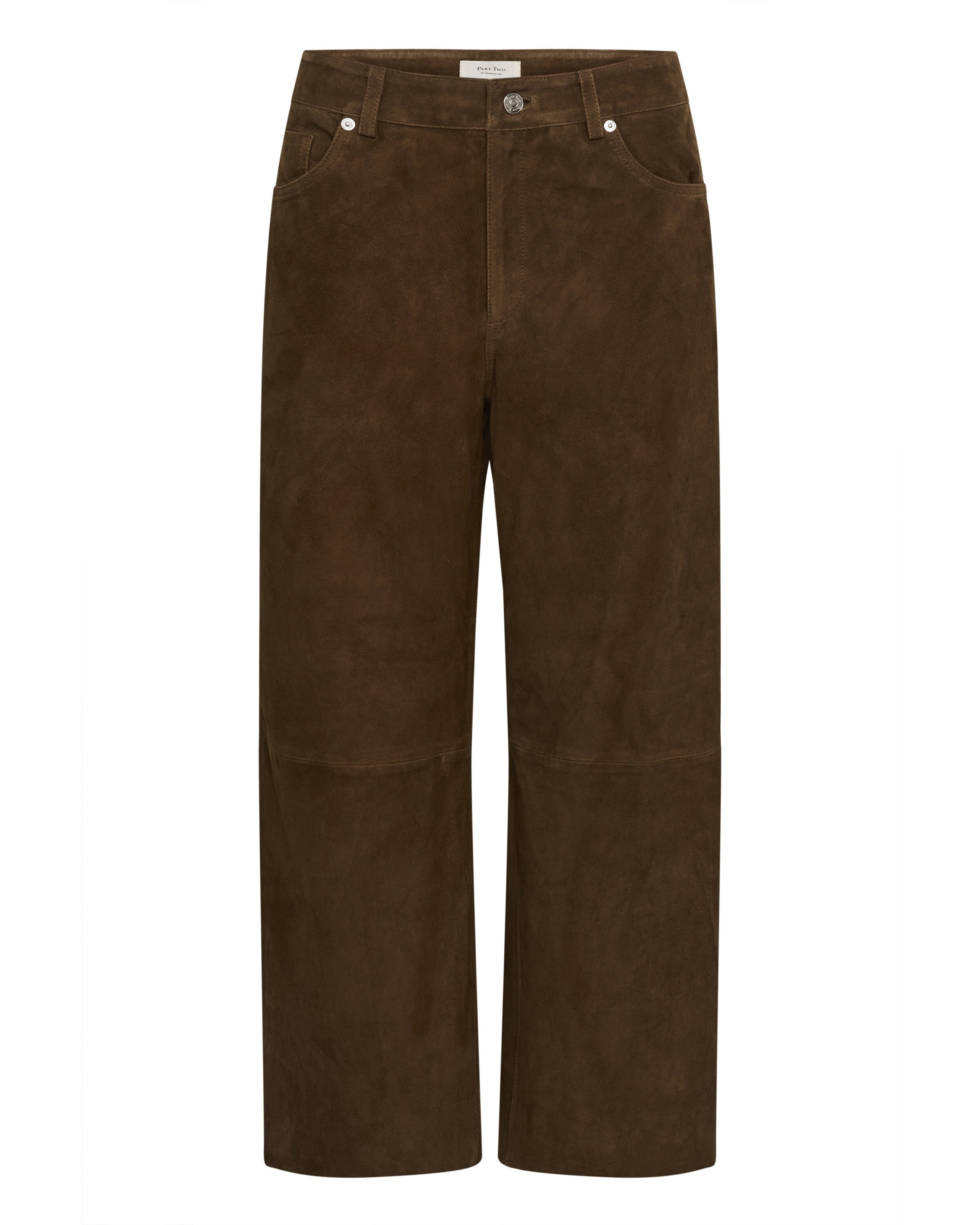 Wide Leg Pantalon 'JadasPW' Part Two en marron : devant