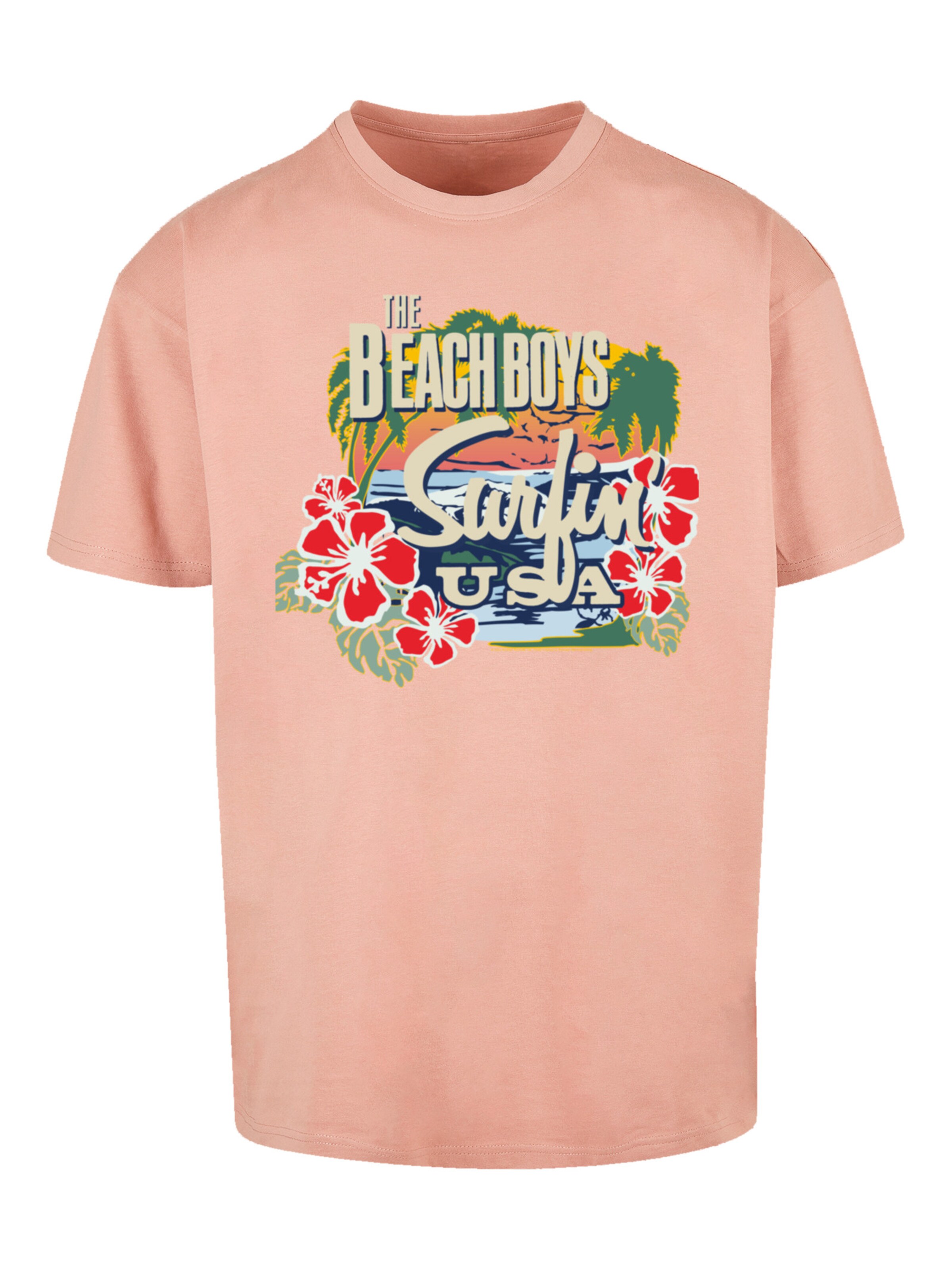 T-Shirt 'The Beach Boys ' F4NT4STIC en beige : devant