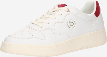 Baskets basses bugatti en blanc : devant