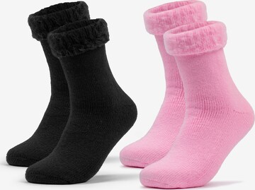 Occulto Socks 'Ida' in Pink: front