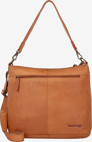 Greenland Nature Shoulder Bag in Brown: front