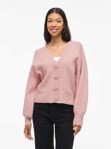 Cardigan VILA en rose : devant
