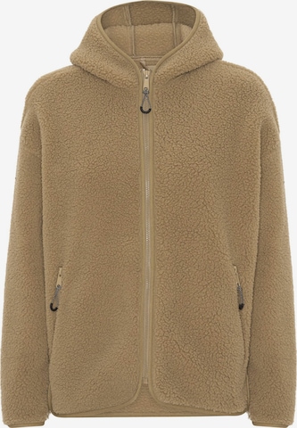 Superstainable Fleece Jacket 'Bolsa' in Brown: front