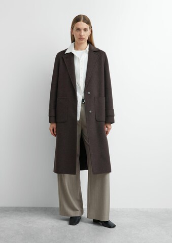 Manteau mi-saison COMMA en marron : devant