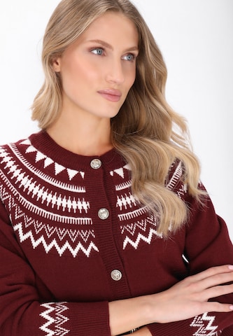 DreiMaster Maritim Gebreid vest in Rood