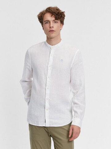 TIMBERLAND - Ajuste estrecho Camisa en blanco: frente