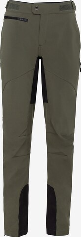 VAUDE Tapered Outdoor Pants 'Qimsa II' in Green: front