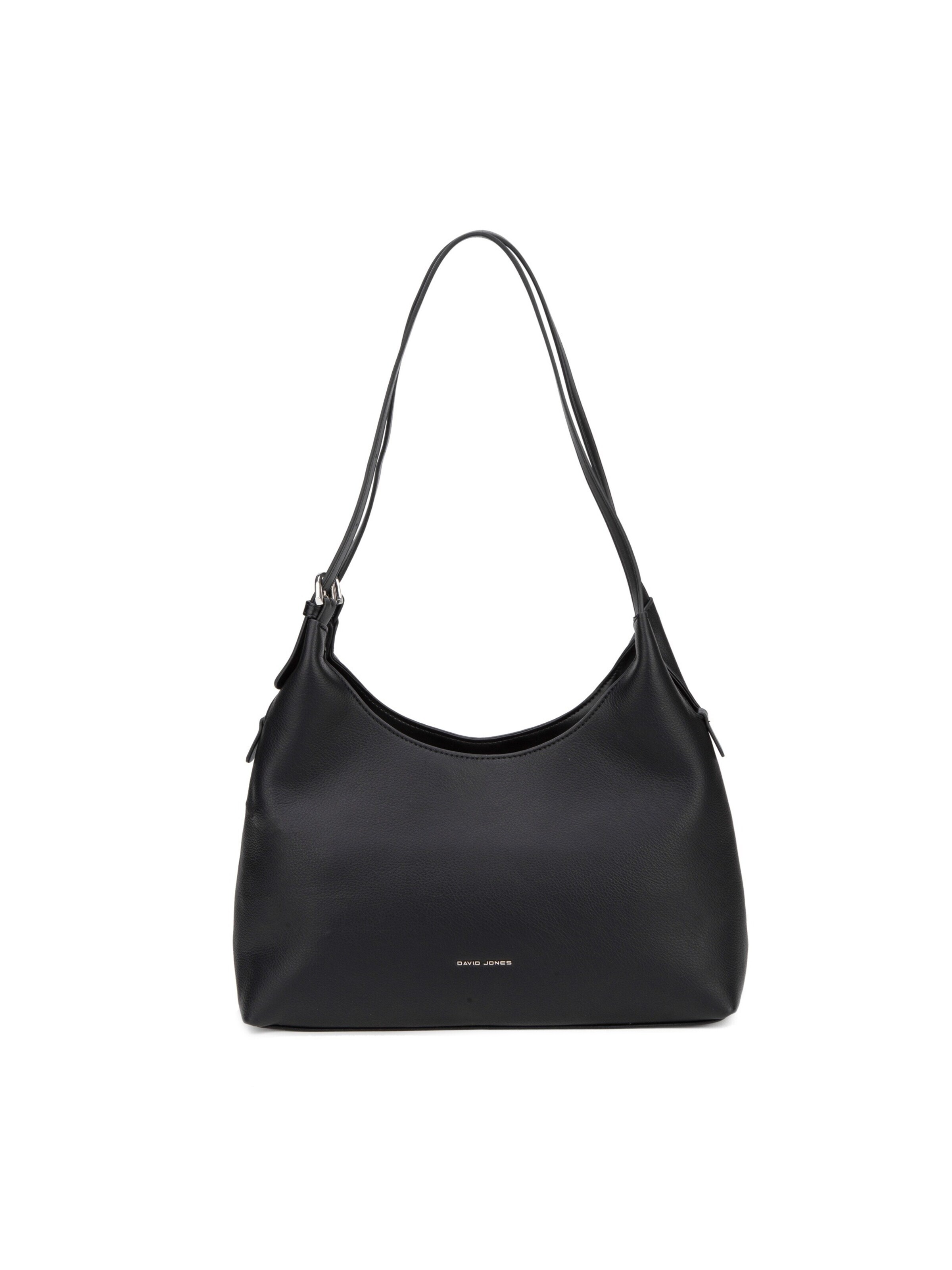Borsa a spalla 'Borsa a Spalla Hobo David Jones Ecopelle Morbida Zip' di David Jones in nero