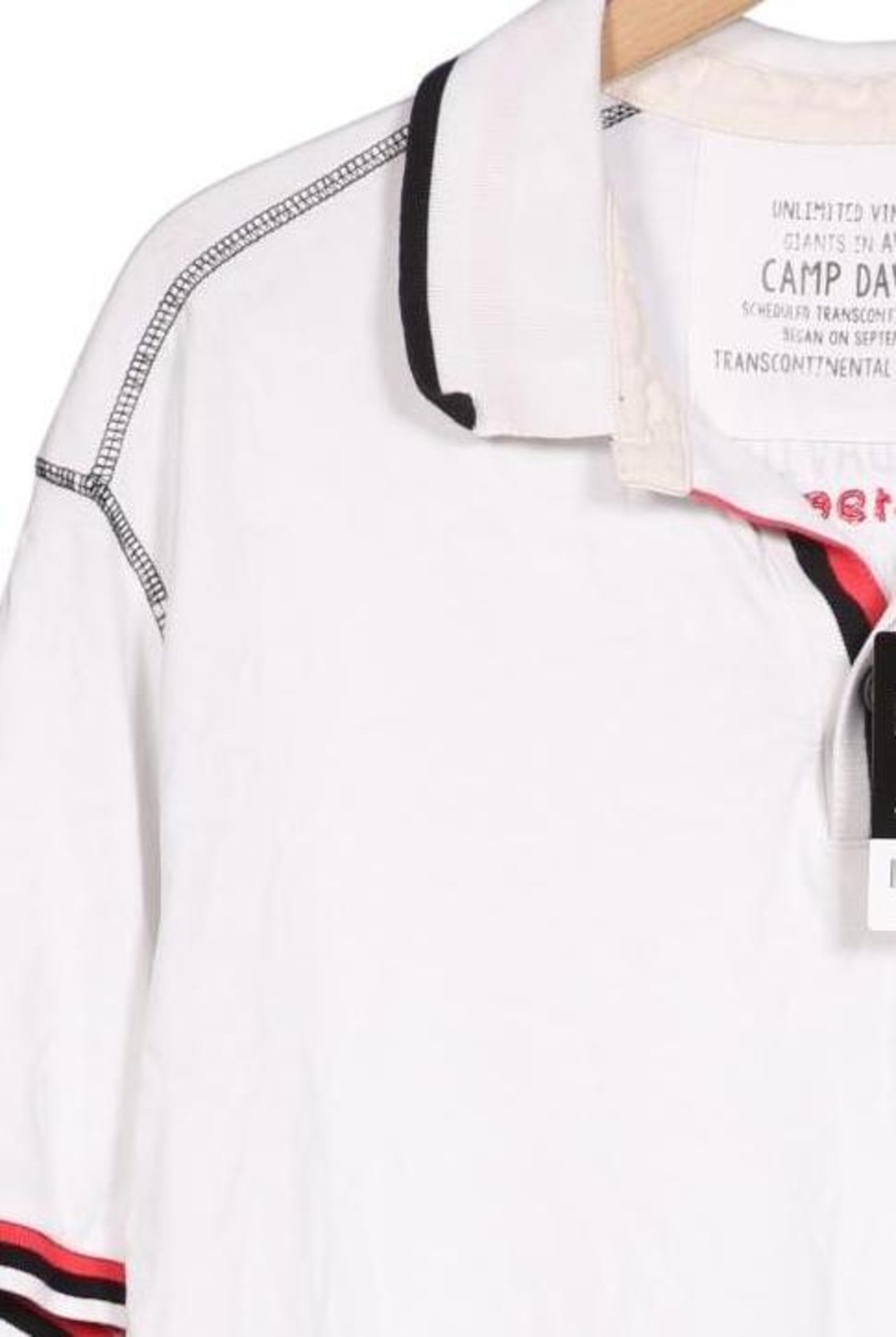 CAMP DAVID Poloshirt XXXL in Weiß