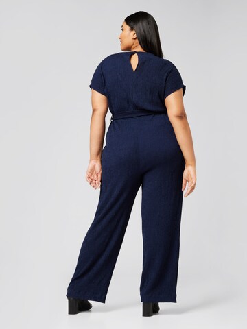 Guido Maria Kretschmer Curvy Jumpsuit 'Brittany' in Blau: Rückseite