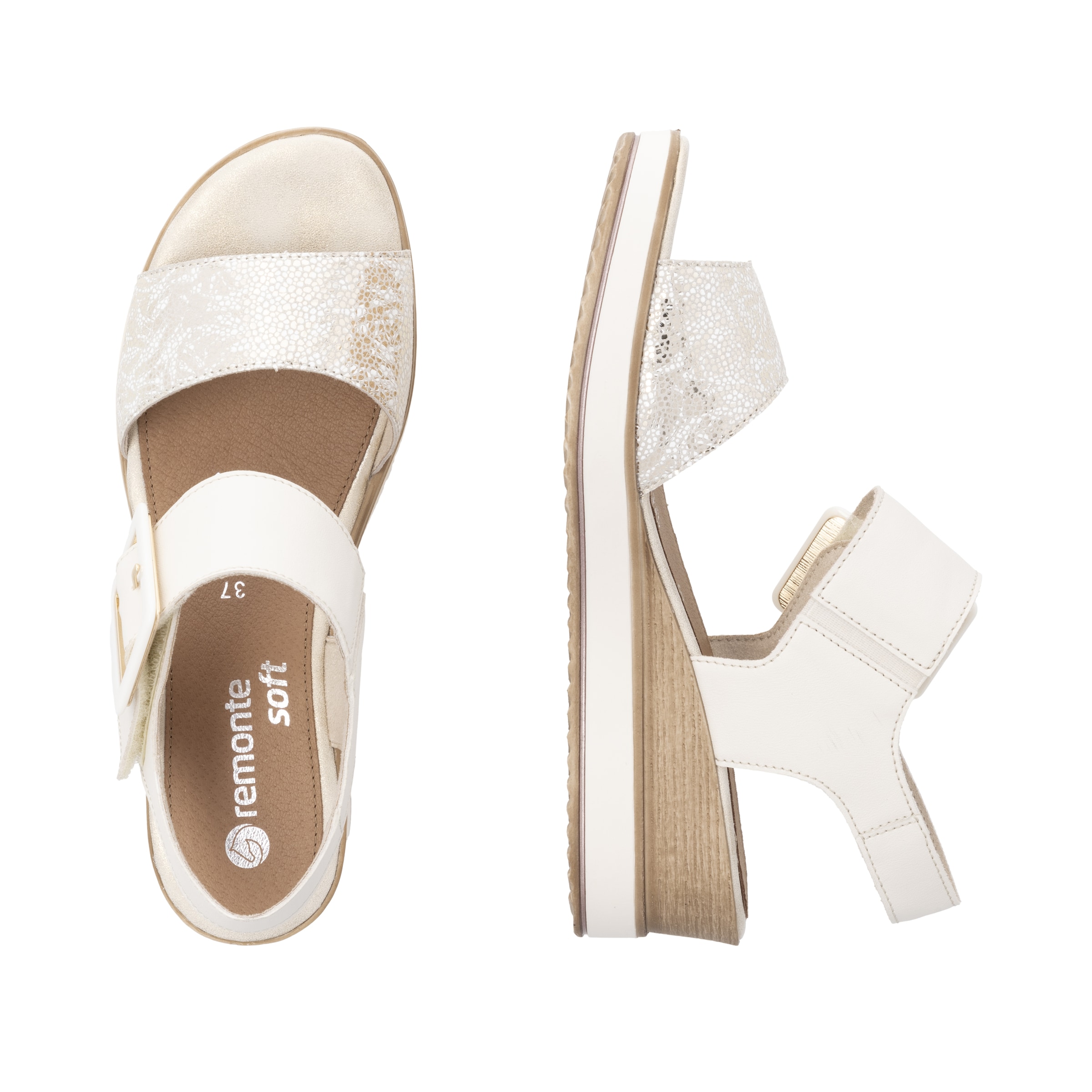 REMONTE Sandals in Beige