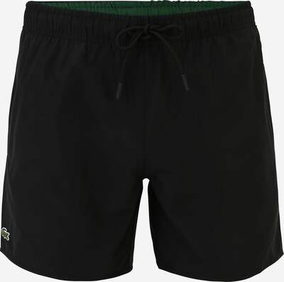 LACOSTE Shorts de bain en vert foncé / rouge / noir / blanc, Vue avec produit