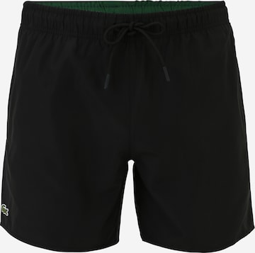 LACOSTE Badeshorts in Schwarz: predná strana