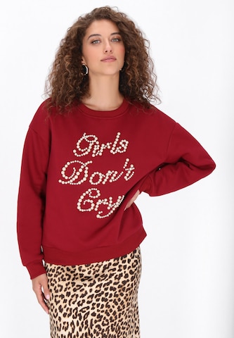 faina - Sudadera en rojo: frente