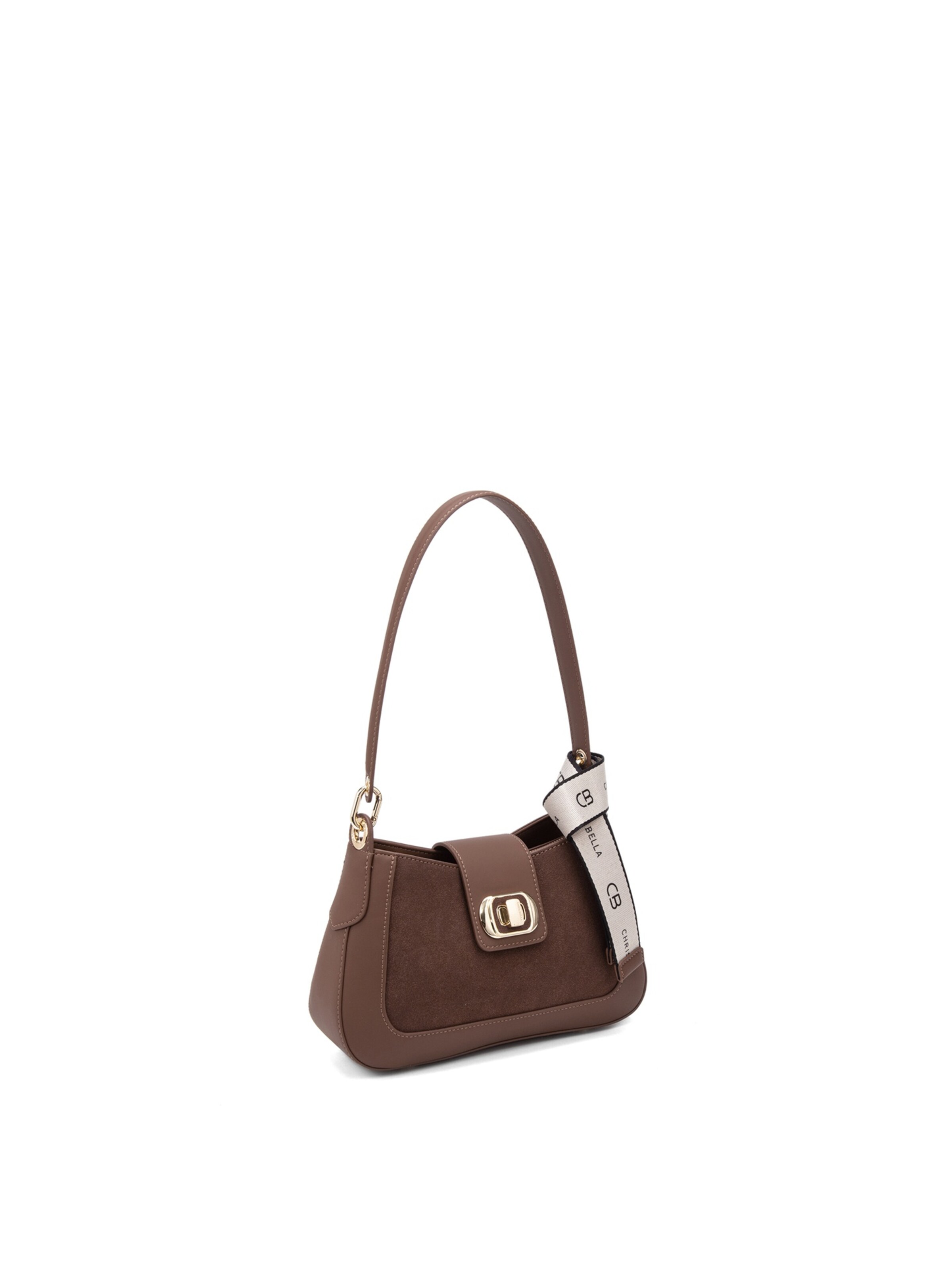 Chrisbella Shoulder Bag in Brown: front