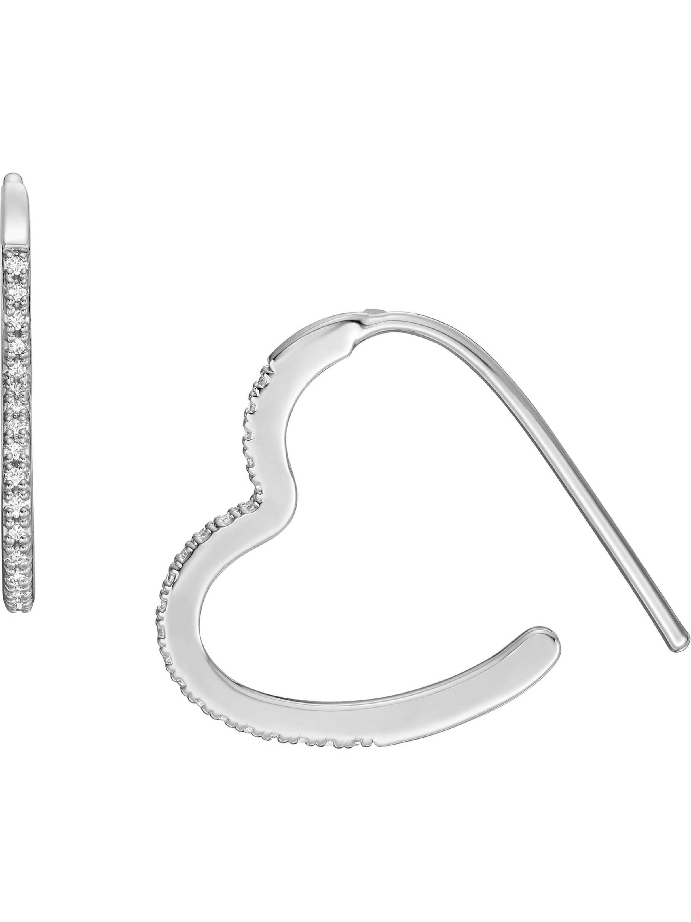 FOSSIL Ohrringe in Silber: Vorderseite