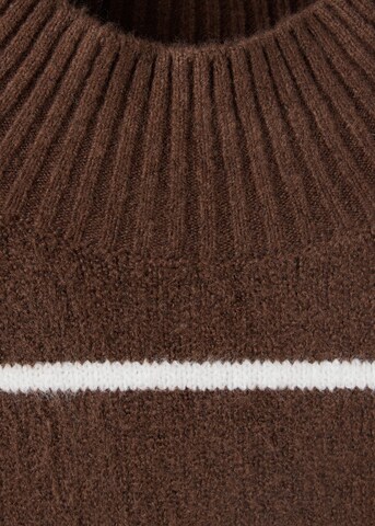 MANGO Sweater 'MINERVA' in Brown: front
