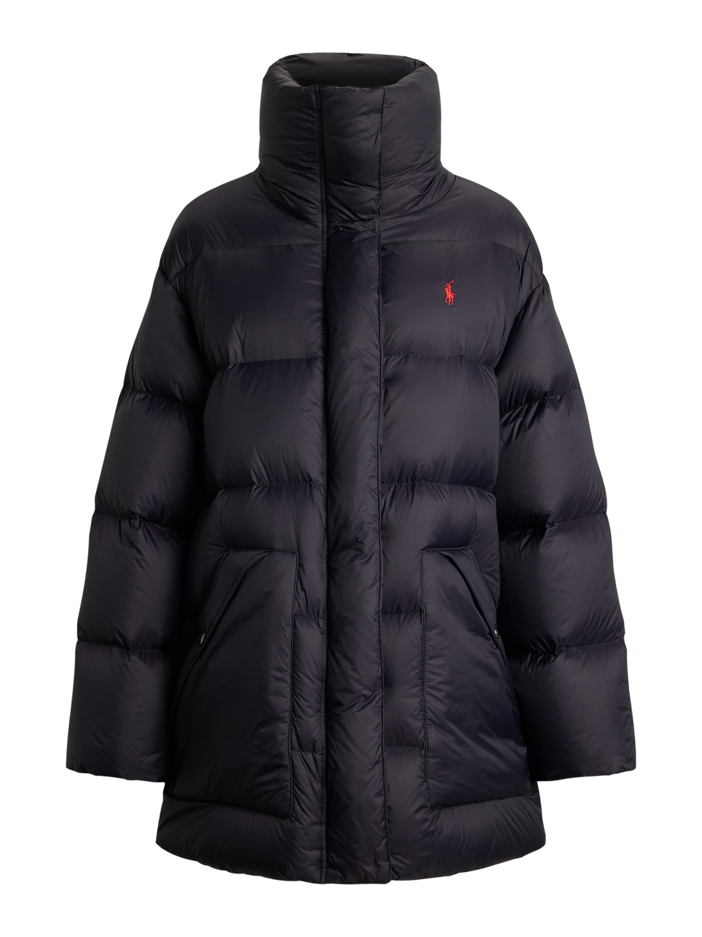 Polo Ralph Lauren Zimní bunda – černá: přední strana