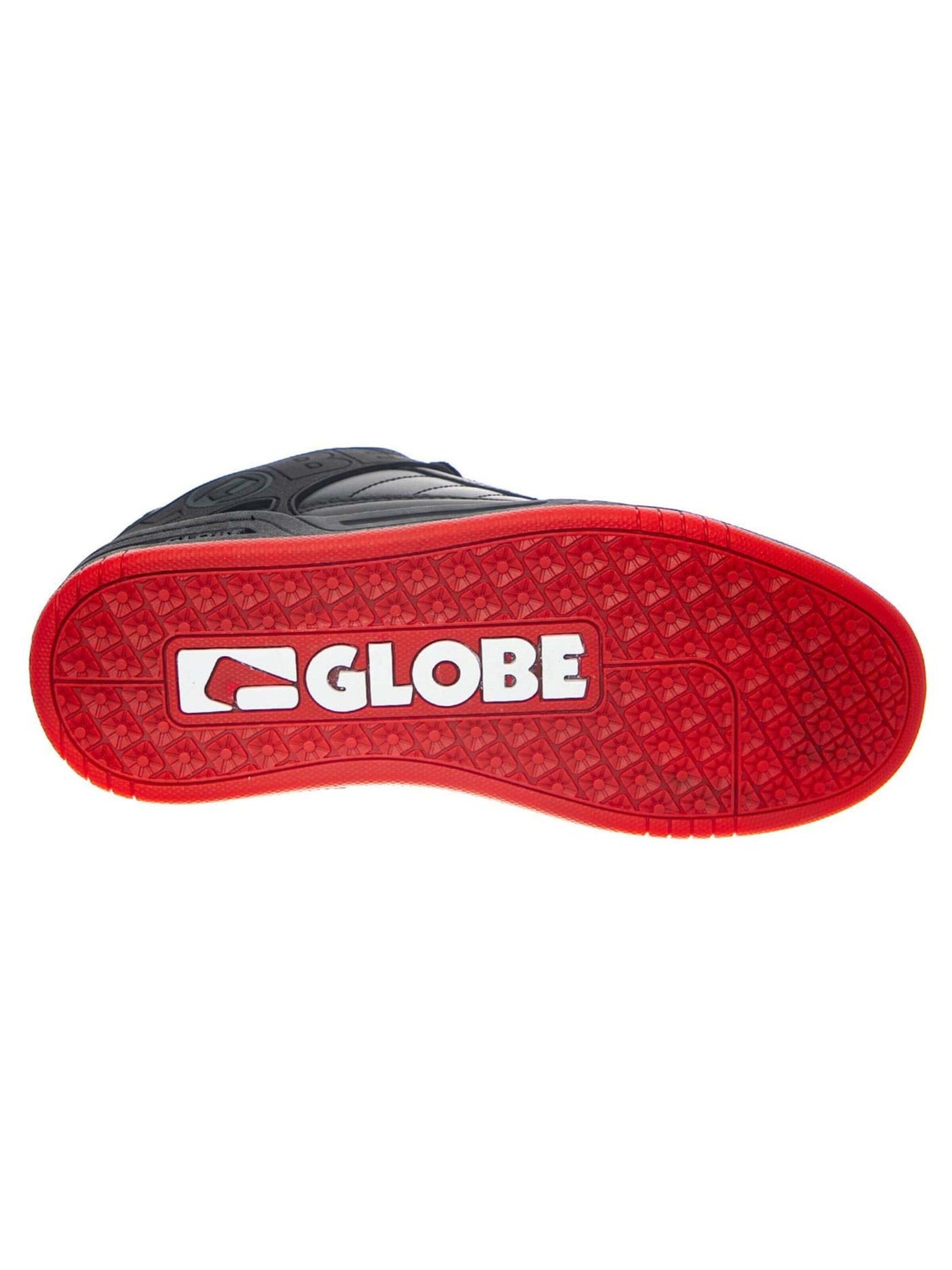 Chaussure de sport à lacets 'Tilt Black/Red/Charcoal' Globe en rouge