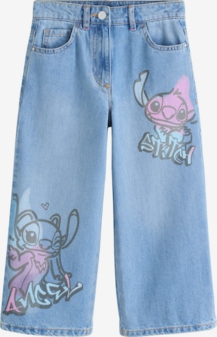 Next Wide Leg Farkut 'Disney Lilo & Stitch' värissä sininen: etupuoli