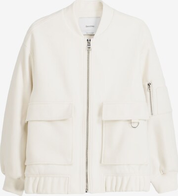 Bershka Between-Season Jacket in Beige: front