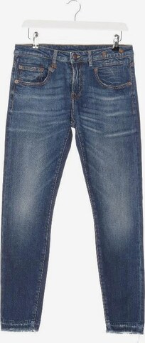R13 Jeans in 28 in Blue: front