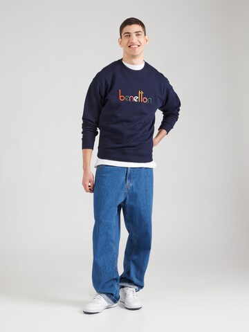 UNITED COLORS OF BENETTON Sweatshirt i blå