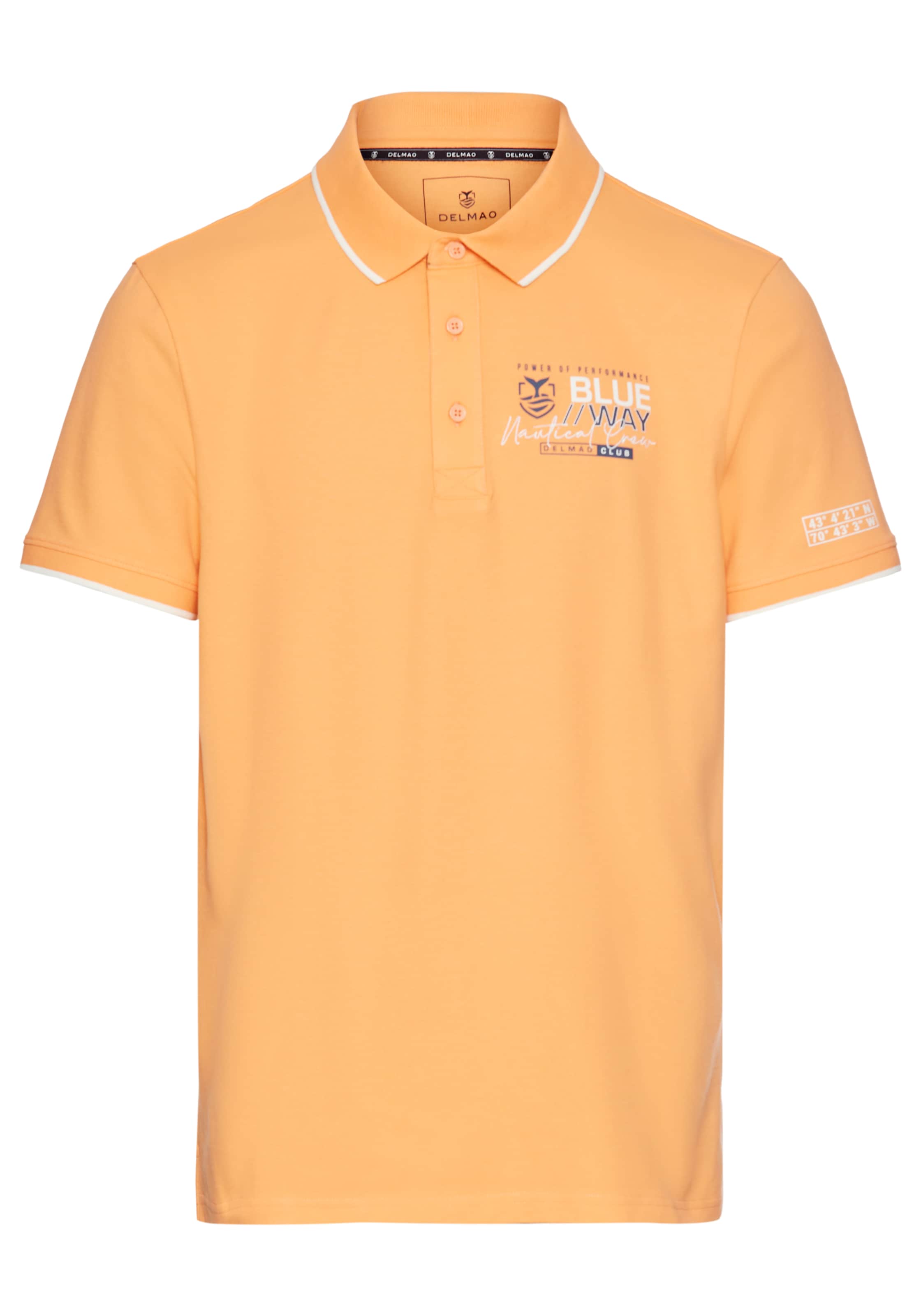 DELMAO Poloshirt in Orange: Vorderseite