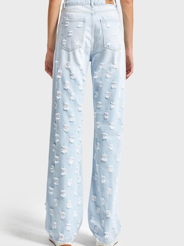 IT'S BASIC Regular Jeans 'Straight High Rise Jeans' in Blue