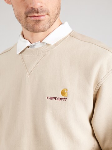 Carhartt WIP Sweatshirt 'American Script' i beige