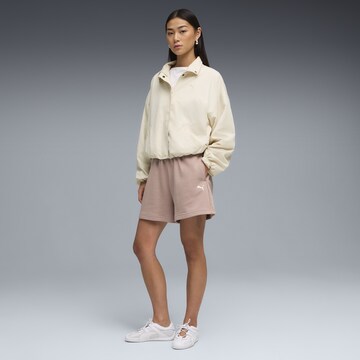 PUMA Loose fit Sports trousers 'Wardrobe Essentials' in Beige