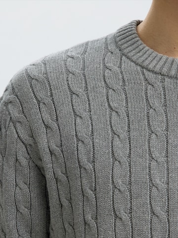 SELECTED - Jersey 'SLMBRAUN' en gris
