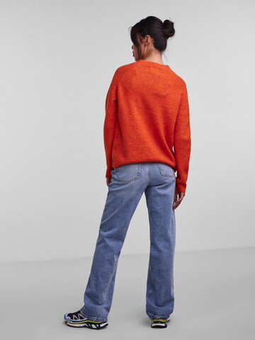 PIECES Pullover i orange
