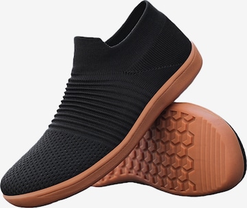 HUSKSWARE Slipper in Schwarz: Vorderseite