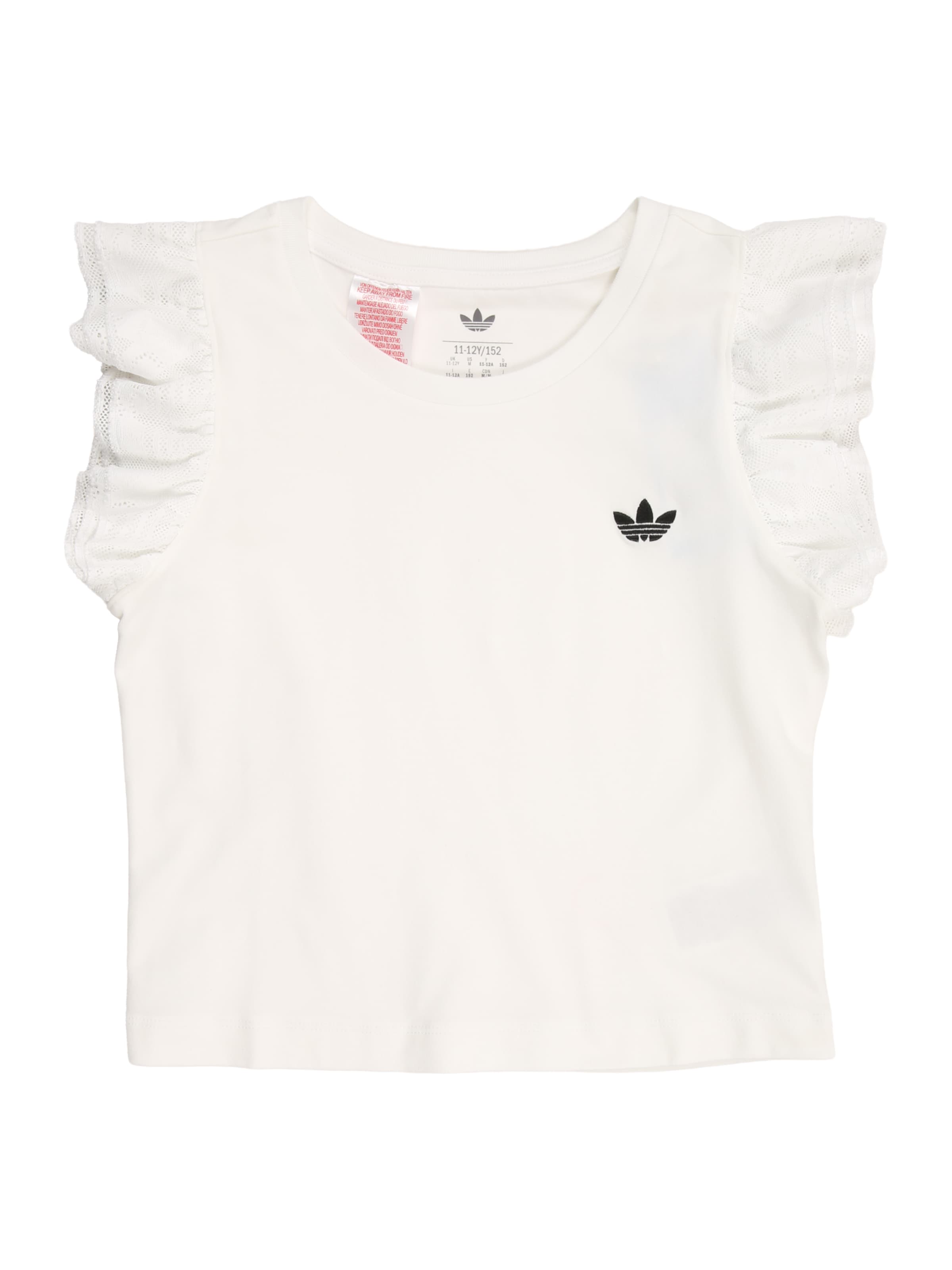 T-Shirt ADIDAS ORIGINALS en blanc : devant