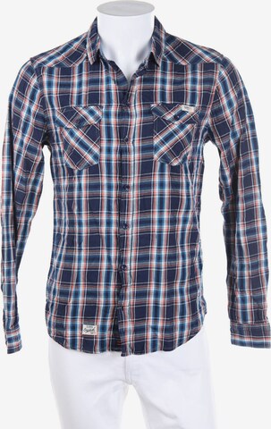 BLEND Button Up Shirt in M in Blue: front