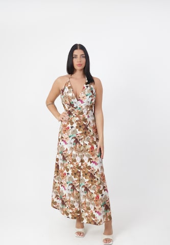 Robe d’été Elara en marron : devant