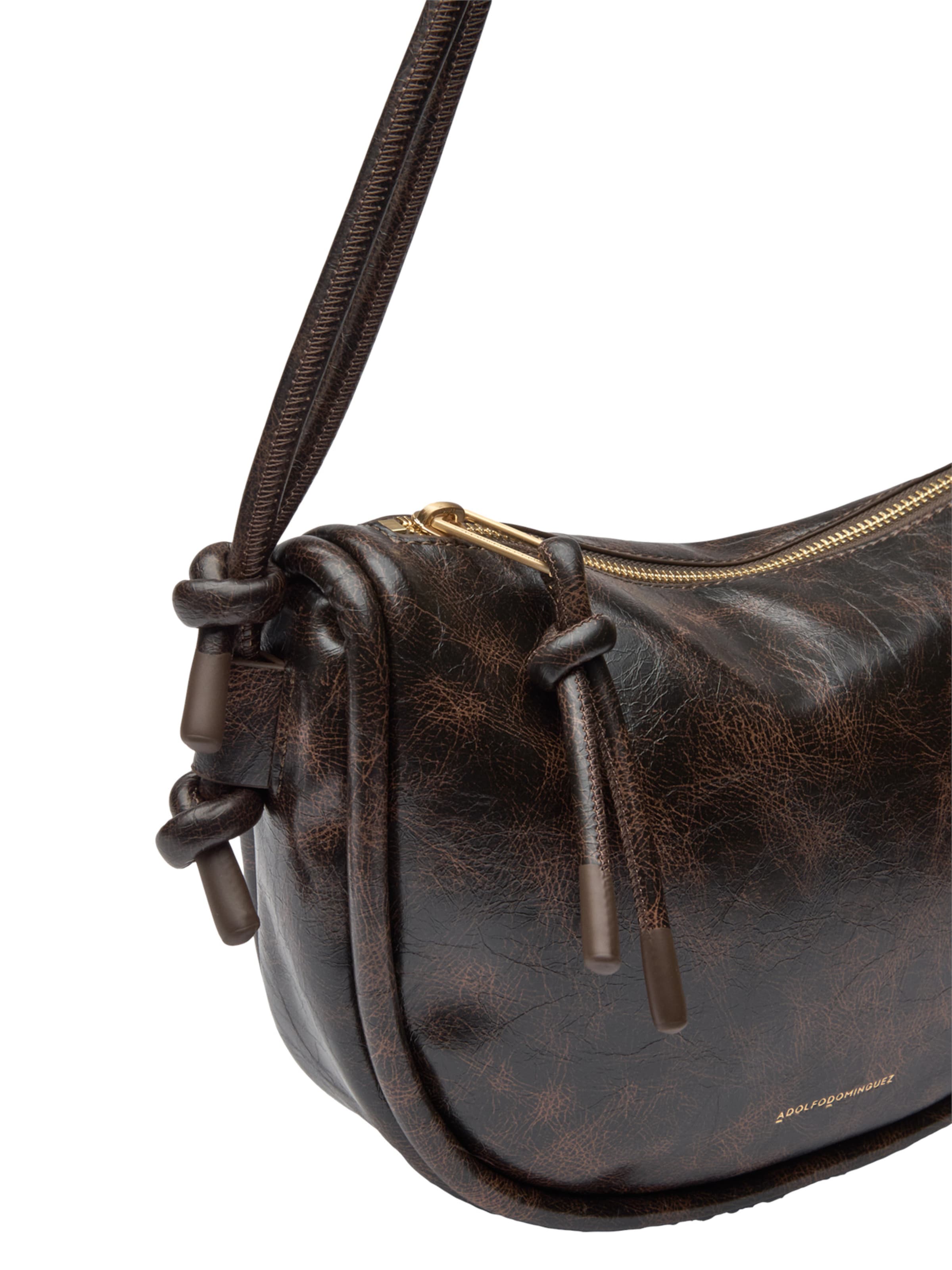 Adolfo Dominguez Crossbody bag 'Luna' in Brown