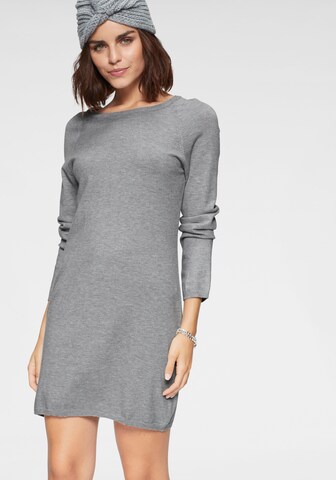 TAMARIS Knitted dress in Grey: front