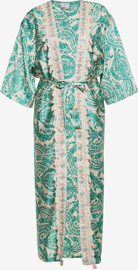 IZIA Kimono in Beige / Turquoise / Green, Item view
