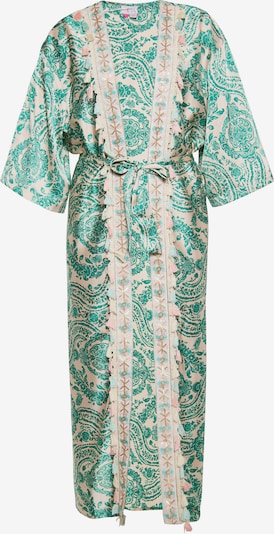 IZIA Kimono i beige / turkos / grön, Produktvy