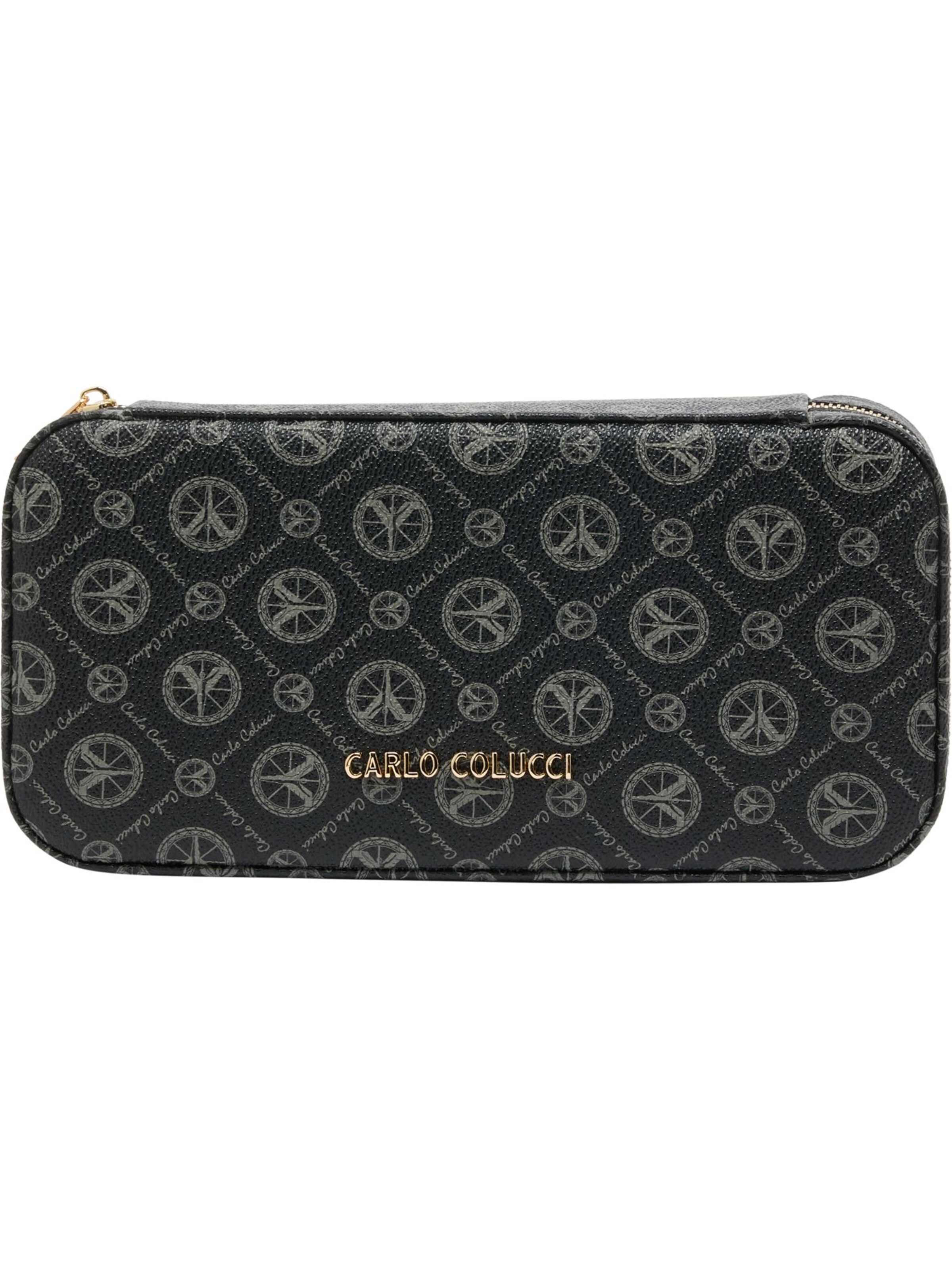 Porte-monnaies 'DeGiorgi' Carlo Colucci en noir : devant