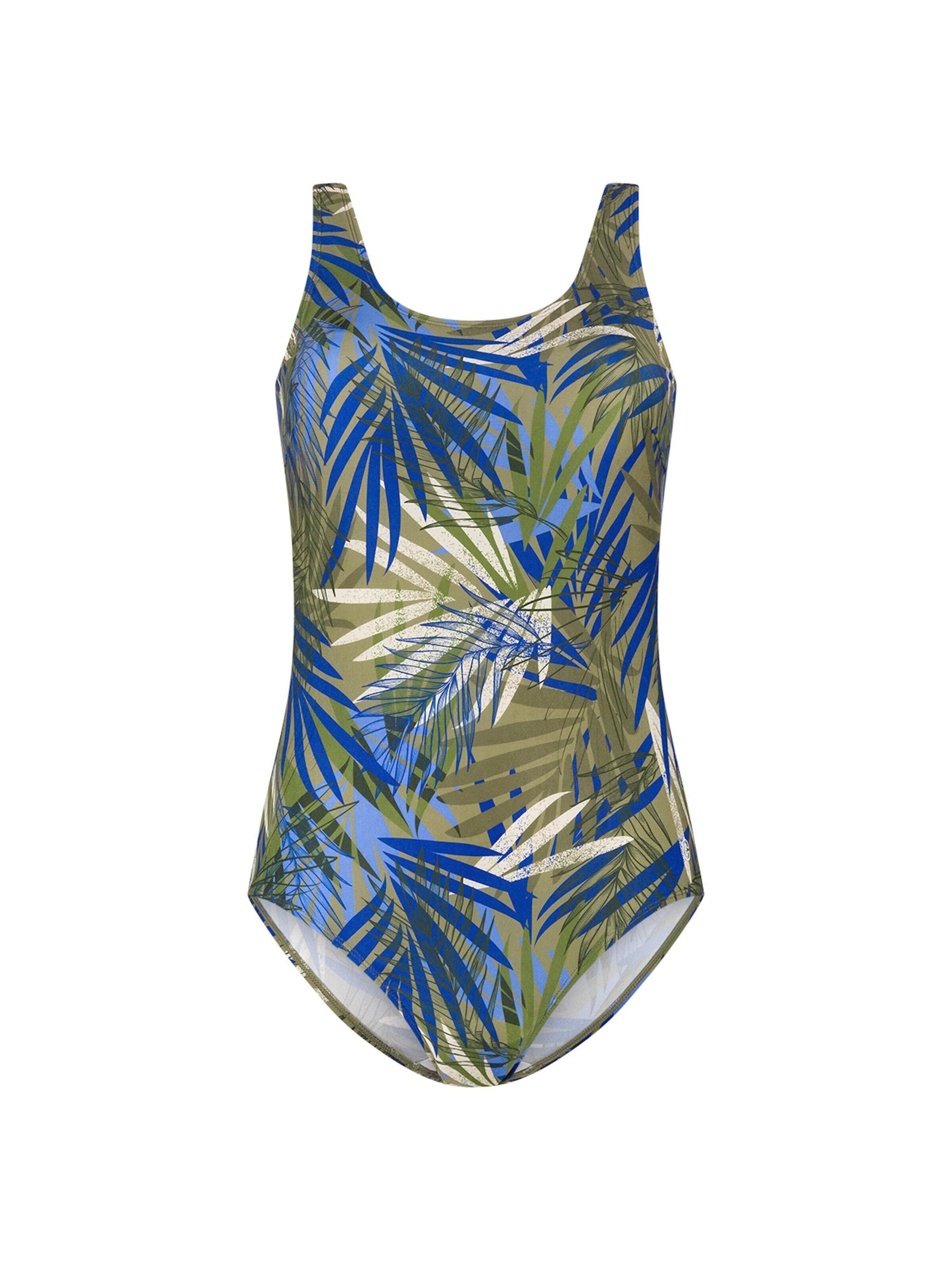 Ten Cate Classic Swimsuit in Green: front
