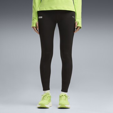 PUMA Regular Leggings in Black: front