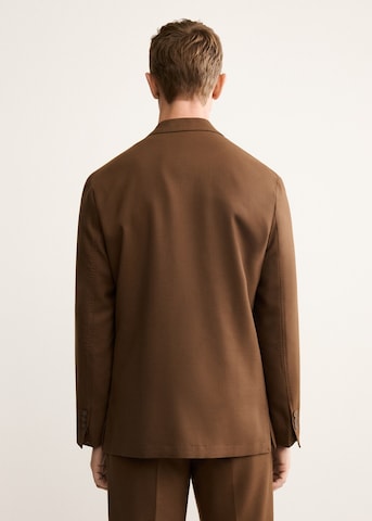 MANGO MAN Regular fit Suit Jacket 'Bergamo' in Brown