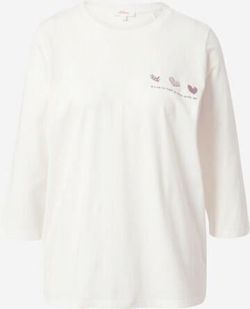 s.Oliver - Camiseta en blanco: frente