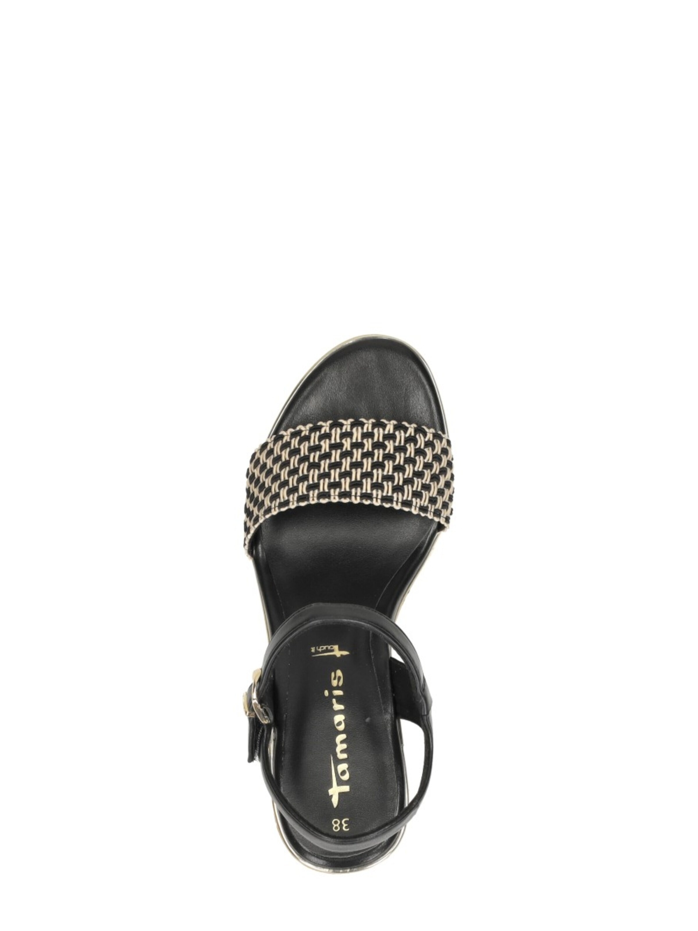 Tamaris Sandal 'Sandalen Hak' in Black