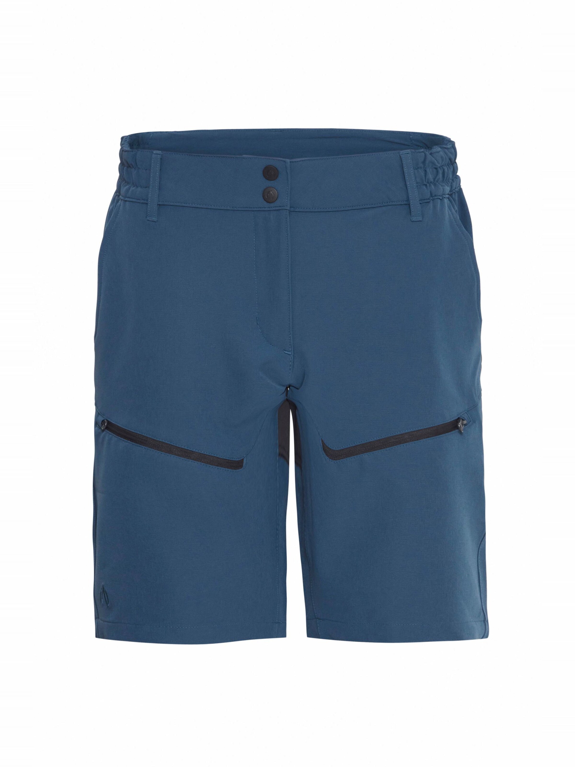 Regular Pantalon outdoor 'Ava' North Bend en bleu : devant
